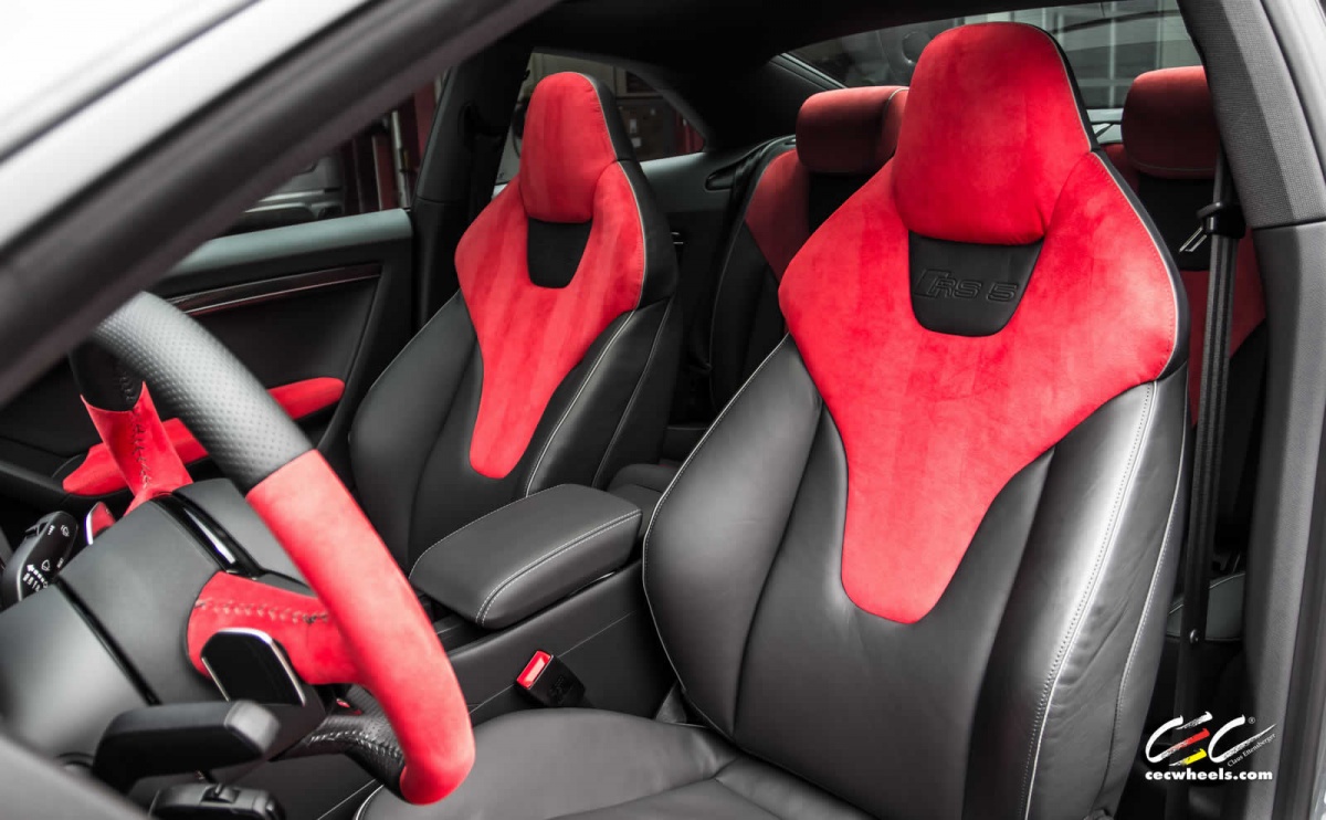 Daytona Grey Rs5 W Cec C4 Wheels And Custom Red Alcantara Interior 6speedonline Porsche Forum And Luxury Car Resource