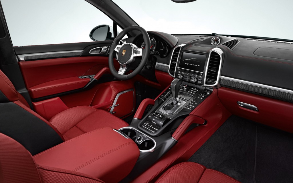 Black Red Interior Porsche