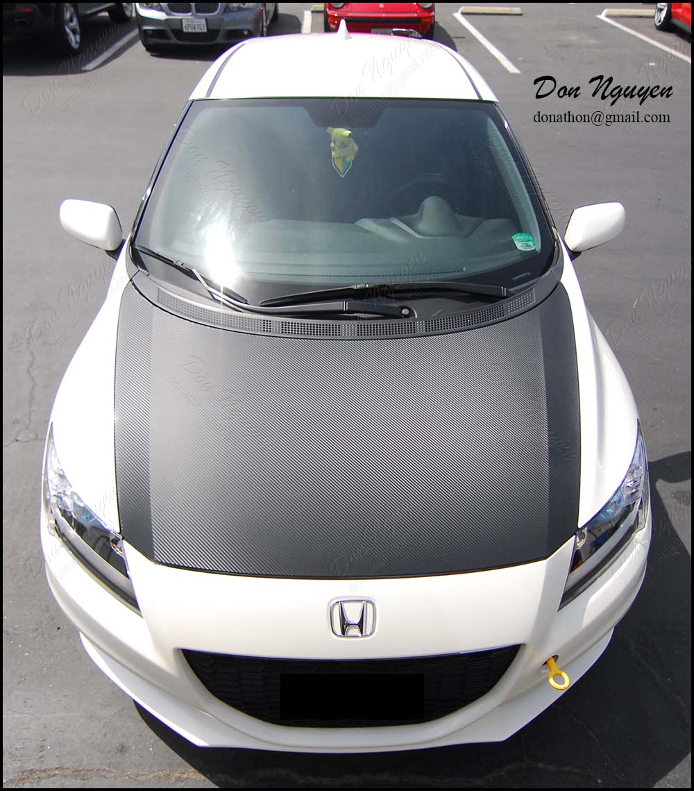**Don Nguyen 3M Dinoc Matte Carbon Fiber White CRZ Hood