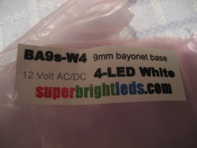 LED H6W Lamp PL-BA9S-4LED (New!)