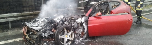 Third Ferrari FF Catches Fire in Poland