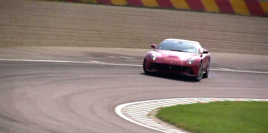 F12 Berlinetta Shows Off for the Camera on Track