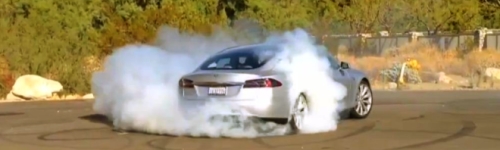 The Eerie Sound of an All-Electric Burnout