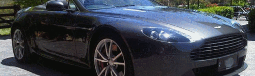 Rats Chomp into Brand New Aston Martin Vantage Roadster