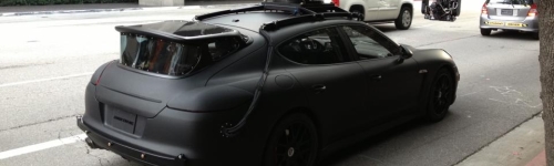 Murdered Out Panamera Camera Car is Kinda Cool