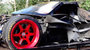 Cody Loveland Wrecks His Corvette-powered NSX at Pikes Peak