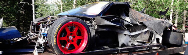 Cody Loveland Wrecks His Corvette-powered NSX at Pikes Peak