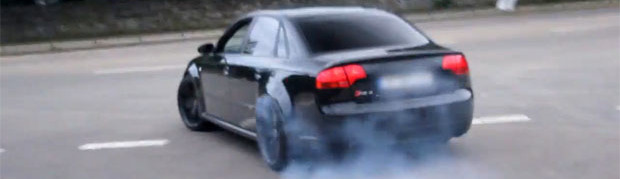 Audi RS 4 and Rimac Concept_One Heat Up Their Tires