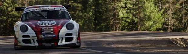 Jeff Zwart Climbing Pikes Peak in his Porsche GT3 Cup