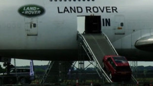 See a Range Rover Sport Off-Roading through a Boeing 747
