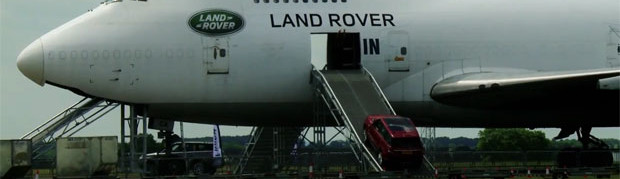 See a Range Rover Sport Off-Roading through a Boeing 747