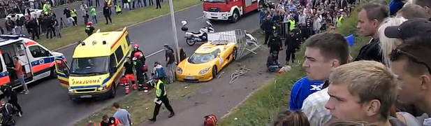 Idiot Wrecks Koenigsegg Into Crowd in Poland