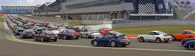 1,208 Porsche 911s on Track at Silverstone Featured
