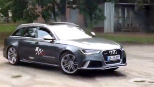 Audi RS6 Does Donuts