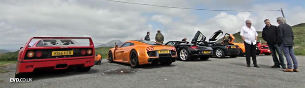 Ferrari F40, Noble M600, Porsche Carrera GT, McLaren F1, Lamborghini Murcielago LP670-4 and Ferrari F50 Featured
