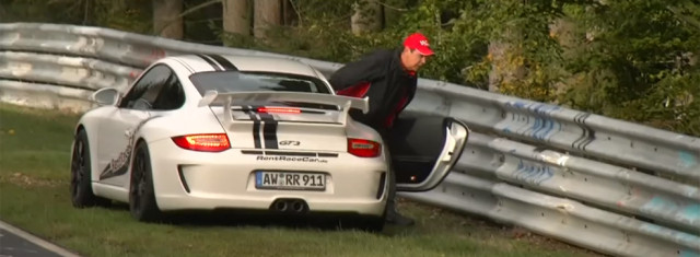 Unlucky Guy Loses Lunch At Nurburgring in Porsche GT3