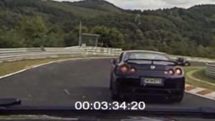 620+ hp Nissan GT-R Can’t Seem to Shake a BMW M3 at the Nürburgring