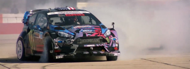 Watch Ken Block Drift Around Lamborghini Police Cars in Gymkhana SIX