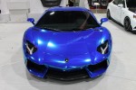 SEMA 2013: Blue Chrome Lamborghini Aventador in the Seibon Carbon Booth
