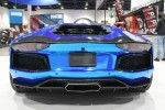 SEMA 2013: Blue Chrome Lamborghini Aventador in the Seibon Carbon Booth