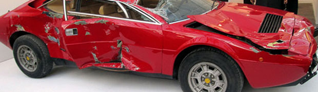 Wrecked Ferrari 308 GT4 Dino Featured