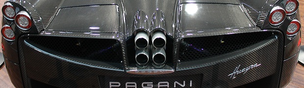 The Carbon Pagani Huayra in the GoPro Booth is Pure Sex
