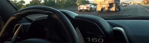 Ferrari 458 Italia Exceeding California Speed Limits Featured