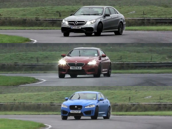 E63 AMG S & M6 Gran Coupe & Jaguar XFR-S & Chris Harris
