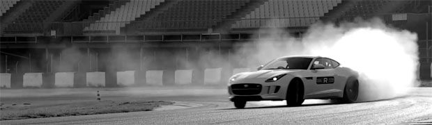 Drifting the Trousers off the 2014 Jaguar F-TYPE R Coupe