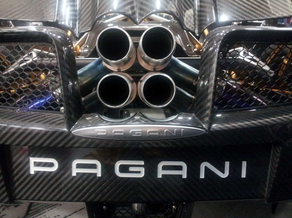 That quartet of pipes shoots out the by-product of the 6.0-liter twin-turbo V12's 730 horsepower.