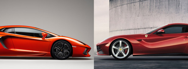 Comparison: Lamborghini Aventador vs. Ferrari F12