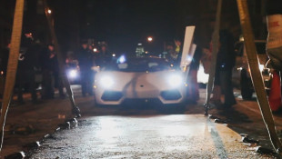 Lamborghinis Delivered to a Rooftop for Charity