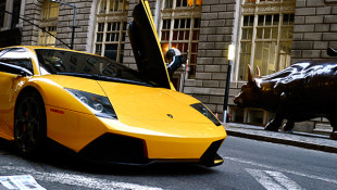 Lamborghini Murcielago + Halal Chicken Cart NYC