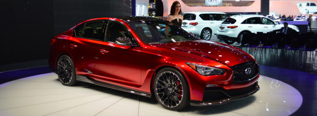 The Infiniti Q50 Eau Rouge Concept is a GT-R Sedan