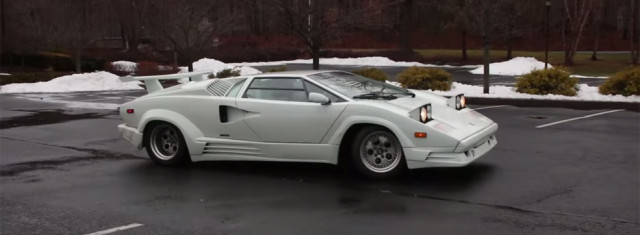 Donuts (and a Track Lap) in a Countach