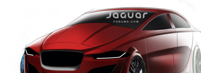 2015 Jaguar XE Conceptual Drawing