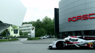 Audi Welcomes Porsche Back to LeMans with a Burnout