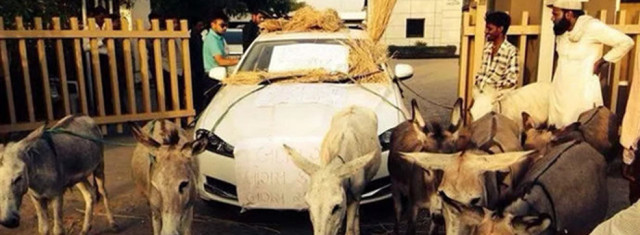 Angry Jaguar Owner Tows Lemon XKR-S With Donkeys