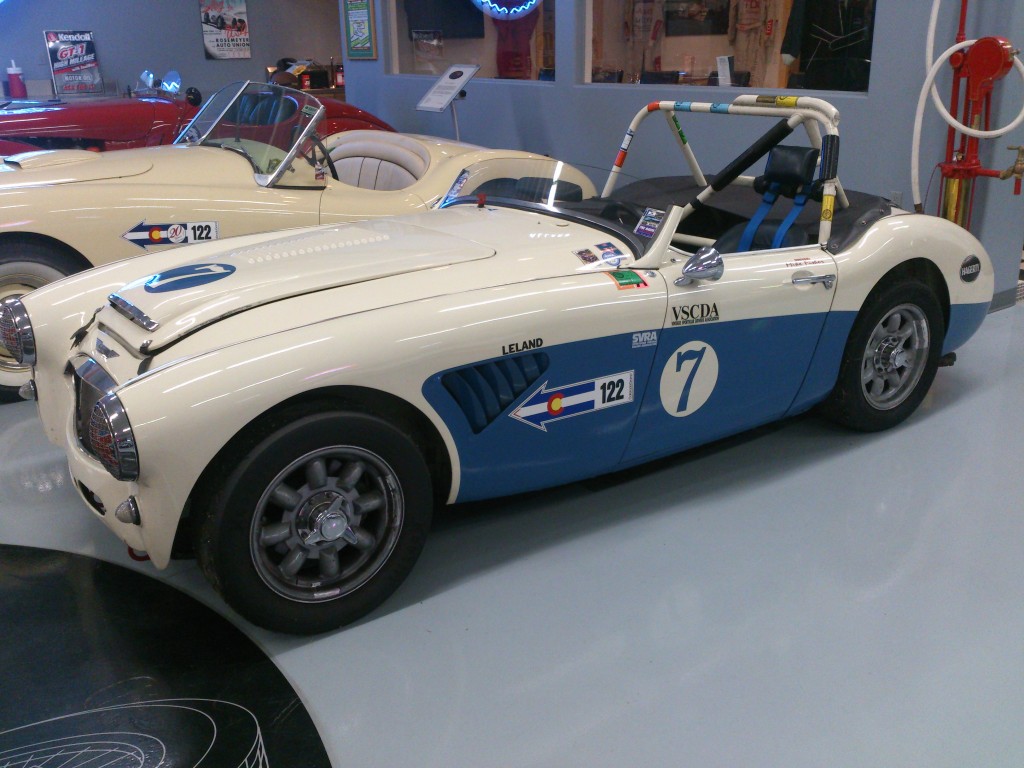 A quick little Austin Healey. 