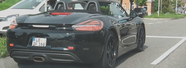 4-Cylinder Porsche Boxster Spied on the Streets of Stuttgart