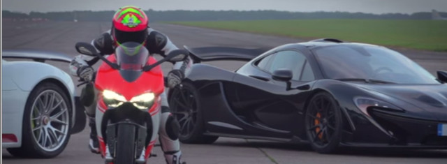 McLaren P1, Porsche 918 and Ducati Superleggera Race