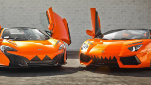 The Ultimate Trick or Treat? An Orange “McScaren” P1 and Aventador Monster
