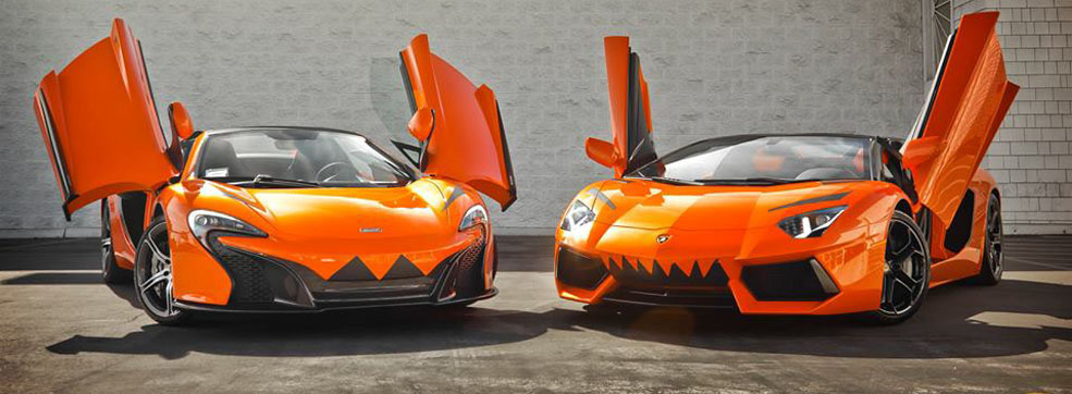 The Ultimate Trick or Treat? An Orange “McScaren” P1 and Aventador Monster