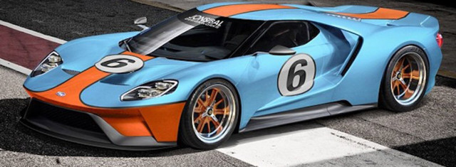 Ford GT Rendered in Gorgeous Gulf Livery