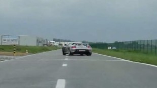 Porsche Carrera GT Drifts in the Rain