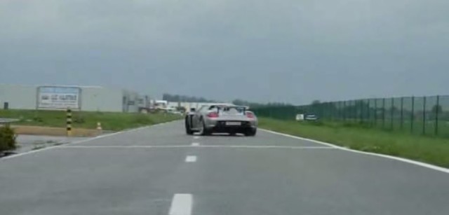 Porsche Carrera GT Drifts in the Rain