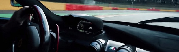 LaFerrari Takes on a Wet Spa Lap
