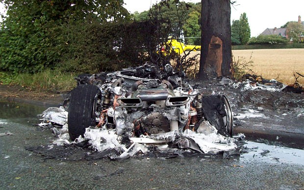This is All That’s Left of a McLaren 650S