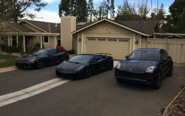 MY RIDE!  Lamborghini Gallardo, Two Porsches, and a GTI in the Garage