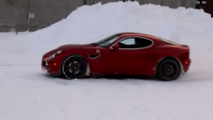 This Alfa Romeo 8C Makes Us Miss the Winter